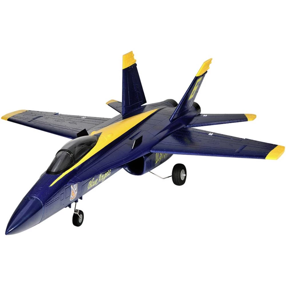 Amewi F18 Jet Blue Angel Plava boja, Žuta RC model mlažnjaka PNP 686 mm slika