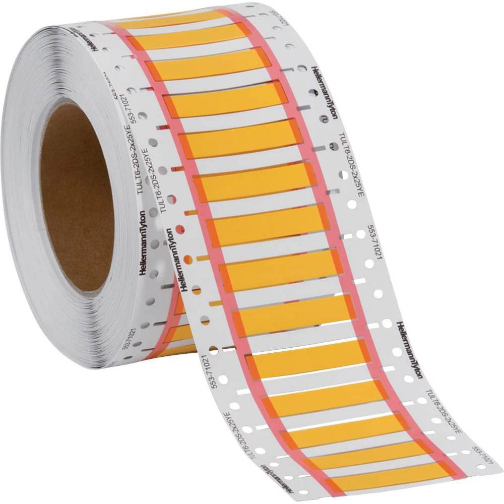 Označavanje toploskupljajućih cijevi Žuta HellermannTyton TULT2.4-0.8DS-1x50YE-PO-X-YE 553-71001 1000 ST slika