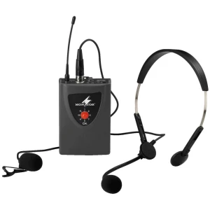 Naglavni komplet Glasovni mikrofon Monacor TXA-100HSE Način prijenosa:Bežični Prekidač slika