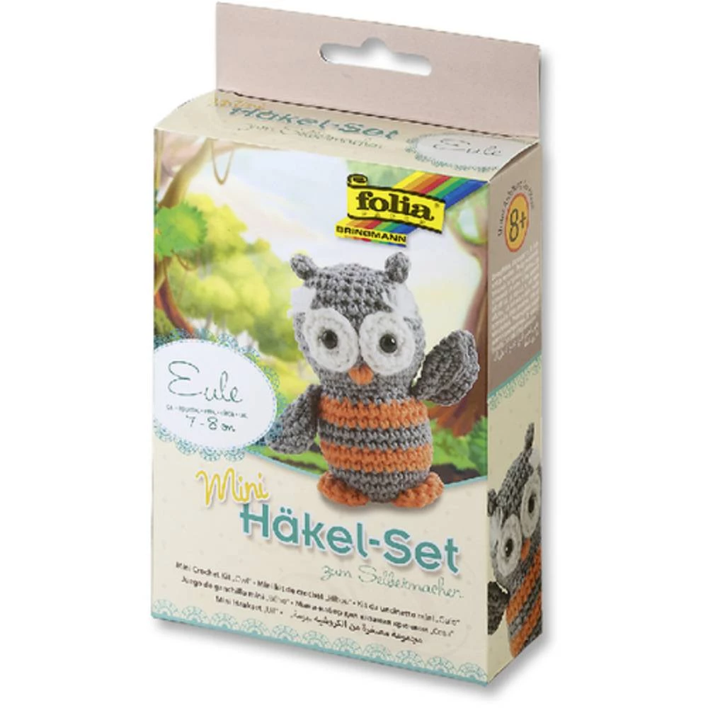 Vedes Folia - Mini Häkelset Eule 7 - 8 cm 23908 slika