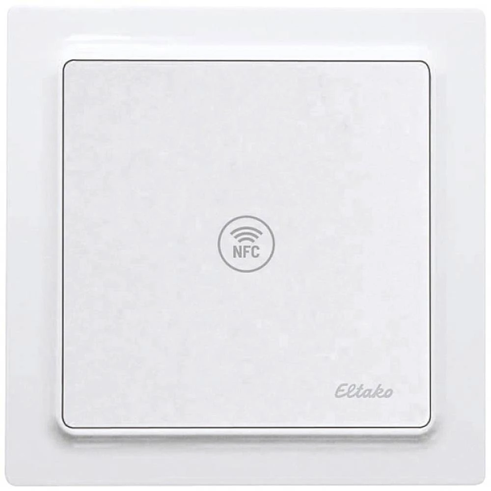 NFC senzor, čisto bijeli sjajni E-Design55 NFCS55E-wg Eltako NFC senzor slika