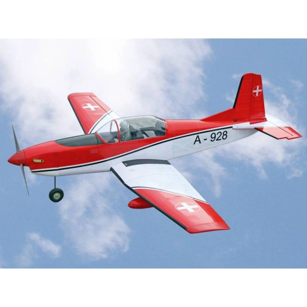 VQ Pilatus PC-7 (Swiss) RC model motornog zrakoplova ARF 1540 mm slika
