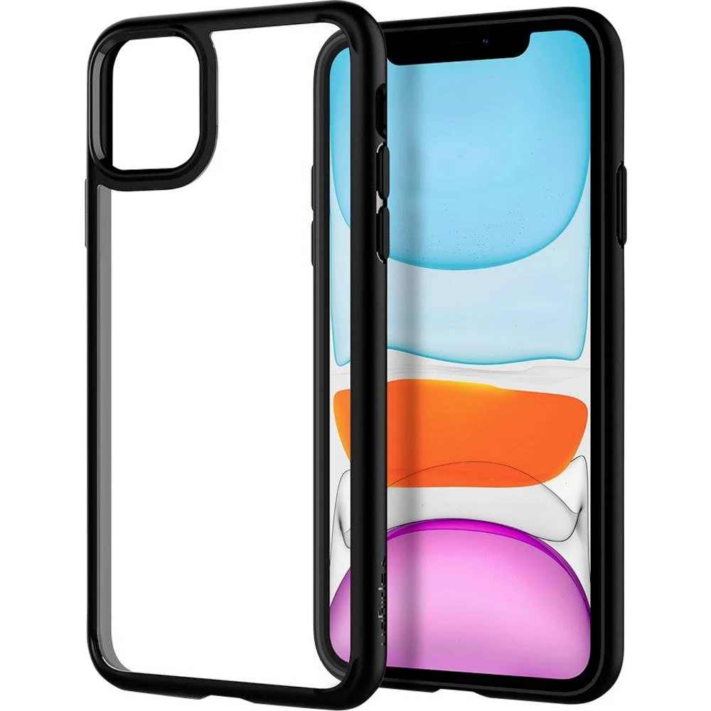 Spigen Ultra Hybrid stražnji poklopac za mobilni telefon Apple iPhone 11 crna, prozirna slika