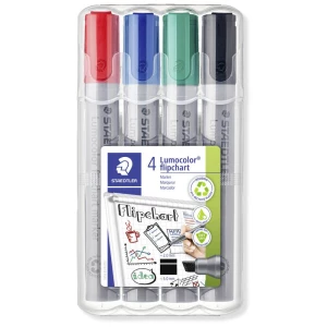 Staedtler Flipchart marker Lumocolor® flipchart marker 356 B crvena, plava boja, zelena, crna 1 Set slika