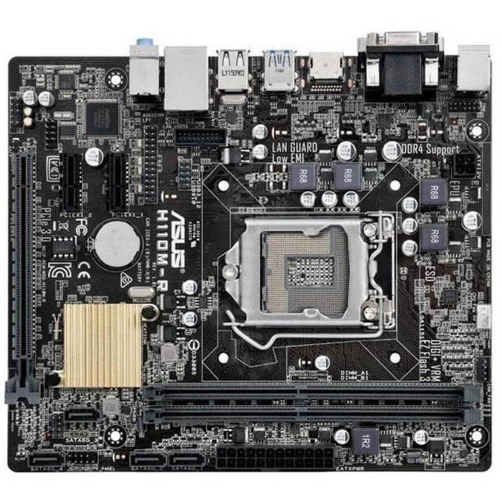 Matična ploča Asus H110M-R Baza Intel&reg; 1151 Faktor oblika Micro-ATX Set čipova matične ploče Intel&reg; H110 Express slika