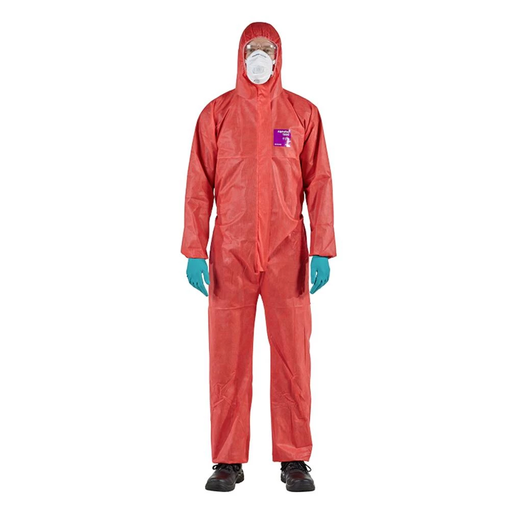 Ansell RD15S-00138-05 AlphaTec® 1500 - Modell 138 Chemikalienschutz, Rot, XL Veličina haljine: XL  crvena slika