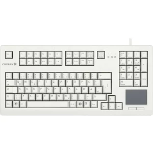 CHERRY TOUCHBOARD G80-11900 USB tipkovnica njemačka, qwertz siva površina osjetljiva na dodir, tipke miša slika