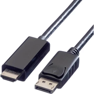 Value DisplayPort priključni kabel 5.00 m 11.99.5788 sa zaštitom crna [1x muški konektor displayport - 1x muški konektor slika
