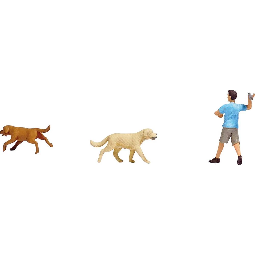 Busch 7896 H0 dohvatljiva igra sa psima slika