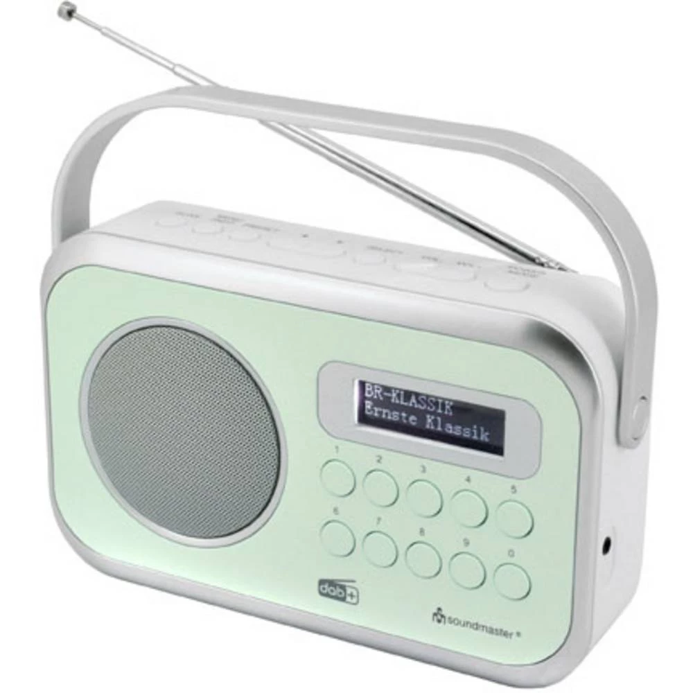 soundmaster DAB270GR desktop radio DAB+ (1012), ukw aux, DAB+, ukw zelena slika