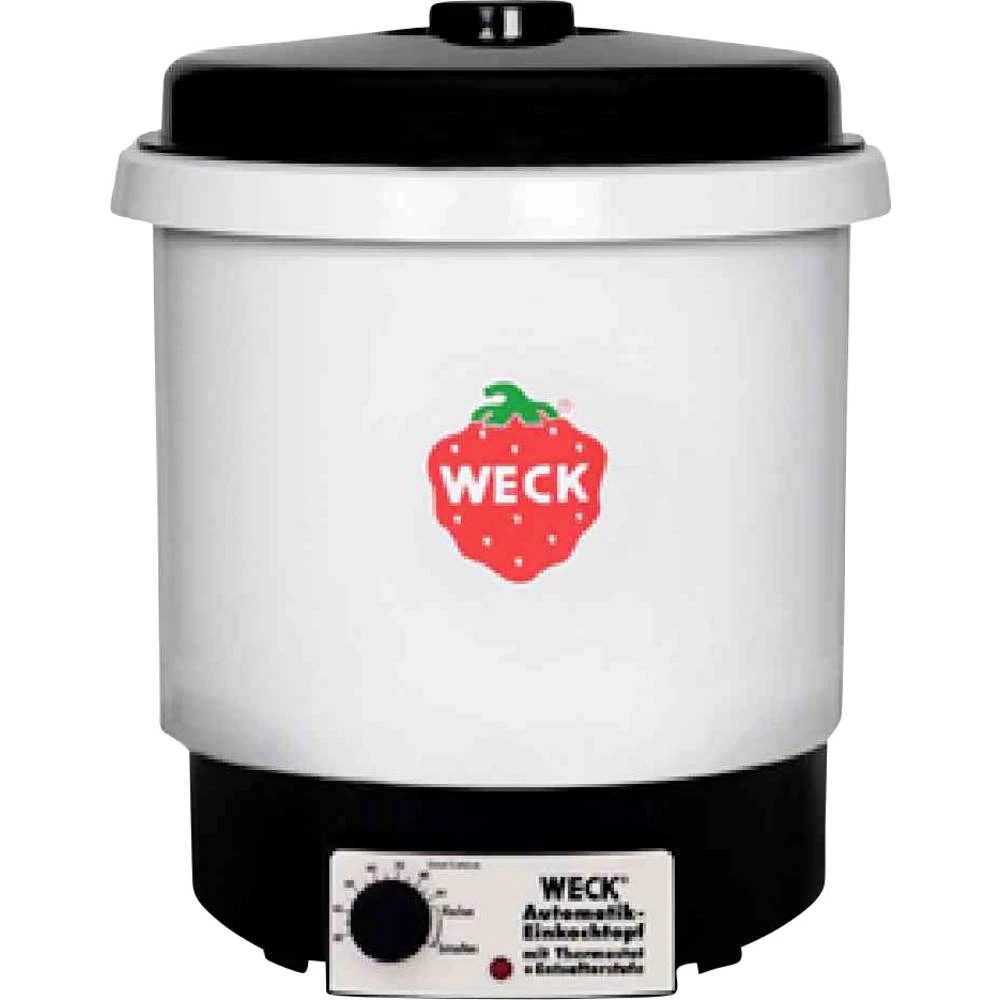 WECK  automat za očuvanje toplih napitaka sa uređajem za pravljenje soka bijela, crna slika