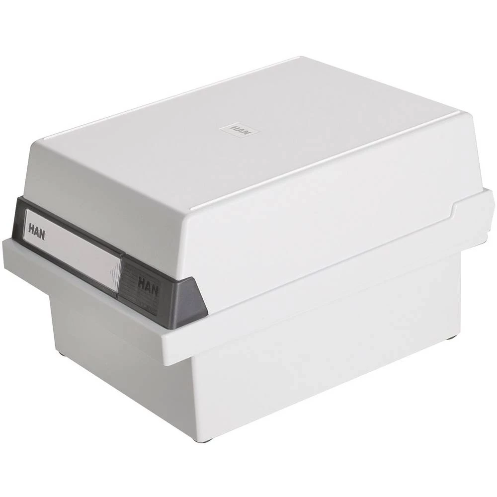 HAN Kutija za kartice Svijetlosiva 966-11 800 kartica DIN A6 poprečno slika