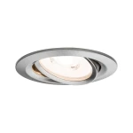 Premium LED ugradna svjetiljka Coin osnovni set okretna okrugla 84mm 50° Coin 3x6.3W 3x430lm 230V 2700K brušeno željezo Paulmann 93944  ugrađeno svjetlo 3-dijelni komplet  LED  18.9 W željezna