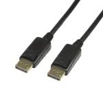 LogiLink DisplayPort priključni kabel DisplayPort utikač, DisplayPort utikač 5.00 m crna CV0074  DisplayPort kabel