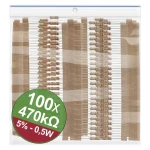 Quadrios 22P125 komplet ugljenoslojnih otpora 470 kΩ aksijalno ožičen  0.5 W 5 % 1 Set