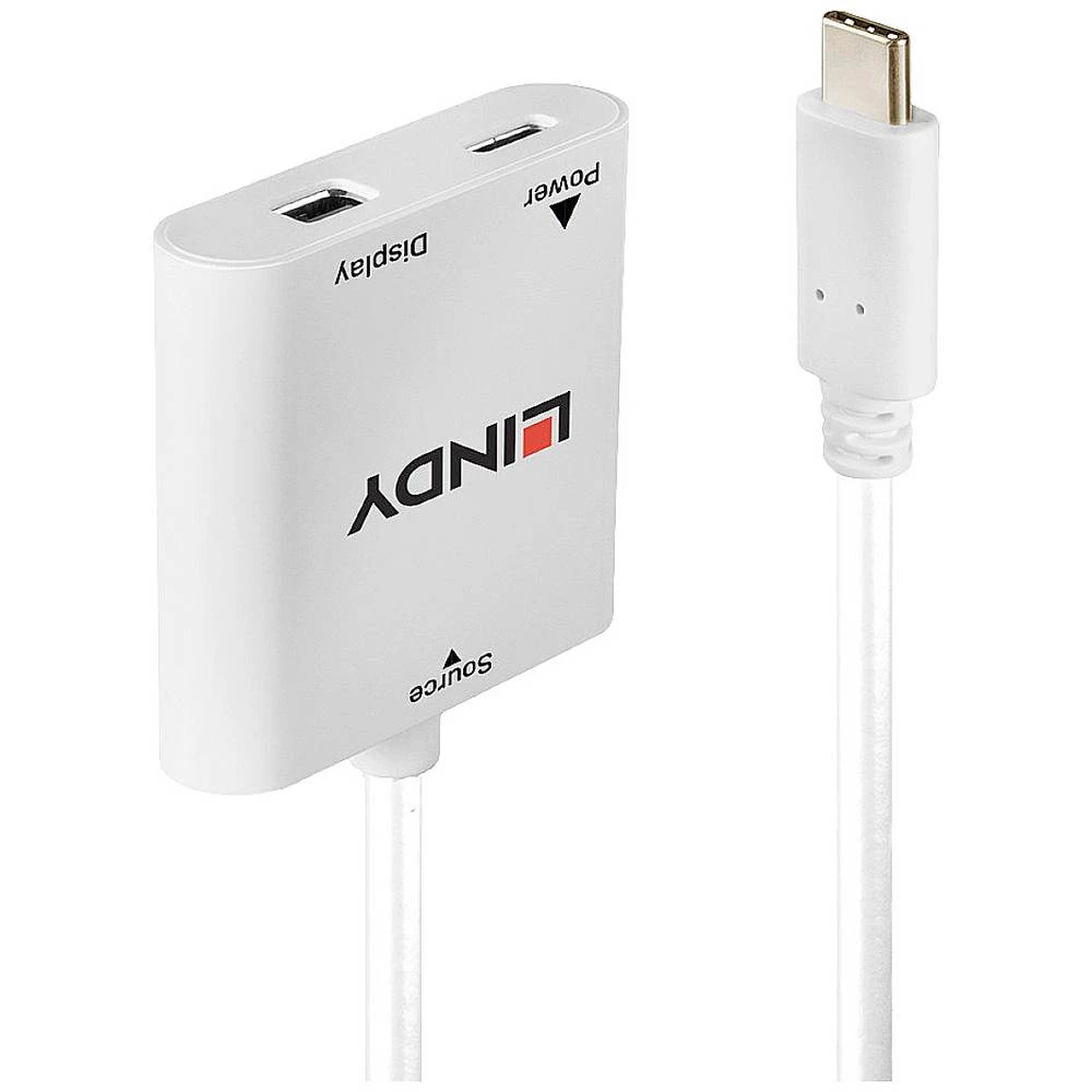 LINDY USB-C™, displayport pretvarač [1x muški konektor USB-C™ - 1x ženski konektor mini displayport, USB-C™ utičnica (power delivery)] slika