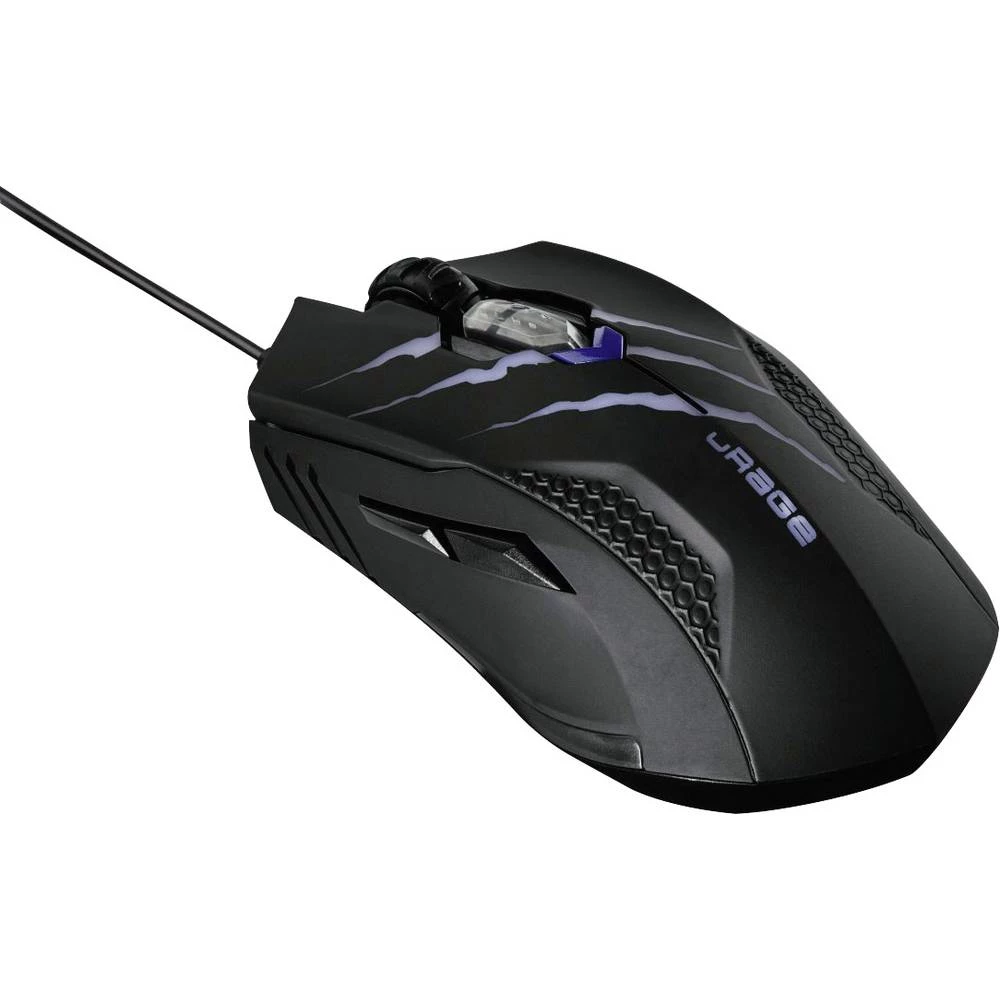 Hama uRage Reaper neo. USB gaming miš Optički Ergonomski, Osvjetljen Crna slika