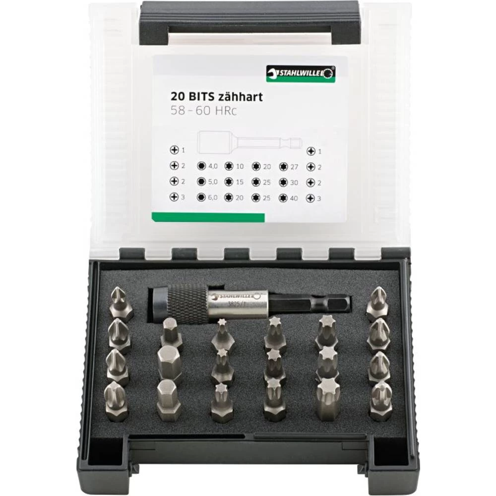 Stahlwille 1204/21-1 BIT-SET IN KUNSTSTOFFBOX 96080121 bit komplet slika