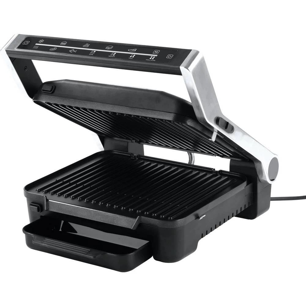Maxxmee 09550 električan električni roštilj sklopivi, žičana, sa zaslonom aluminij boja, crna slika