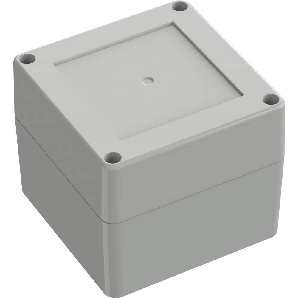 TRU COMPONENTS 6U07090908119 TC-13865088 industrijsko kućište 90 x 90 x 75 polikarbonat svijetlosiva 1 kom. slika