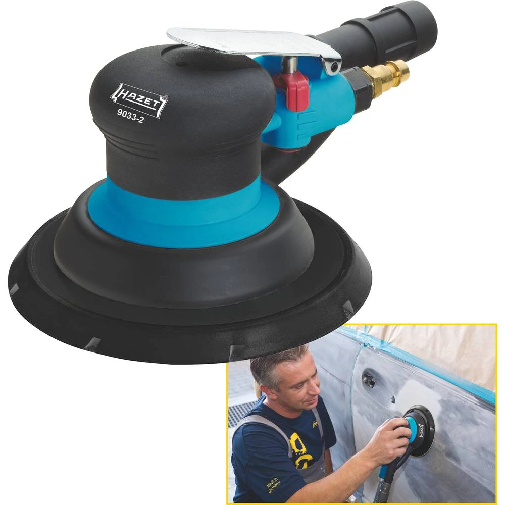 Hazet 9033-2 pneumatski ekscentrični brusač 1/4 "(6.3 mm) 6.3 bar slika