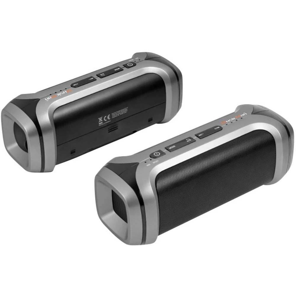 Bluetooth zvučnik Technaxx PowerBank Soundstation BT-X16 AUX, FM radio, Funkcija govora slobodnih ruku, SD Crna slika