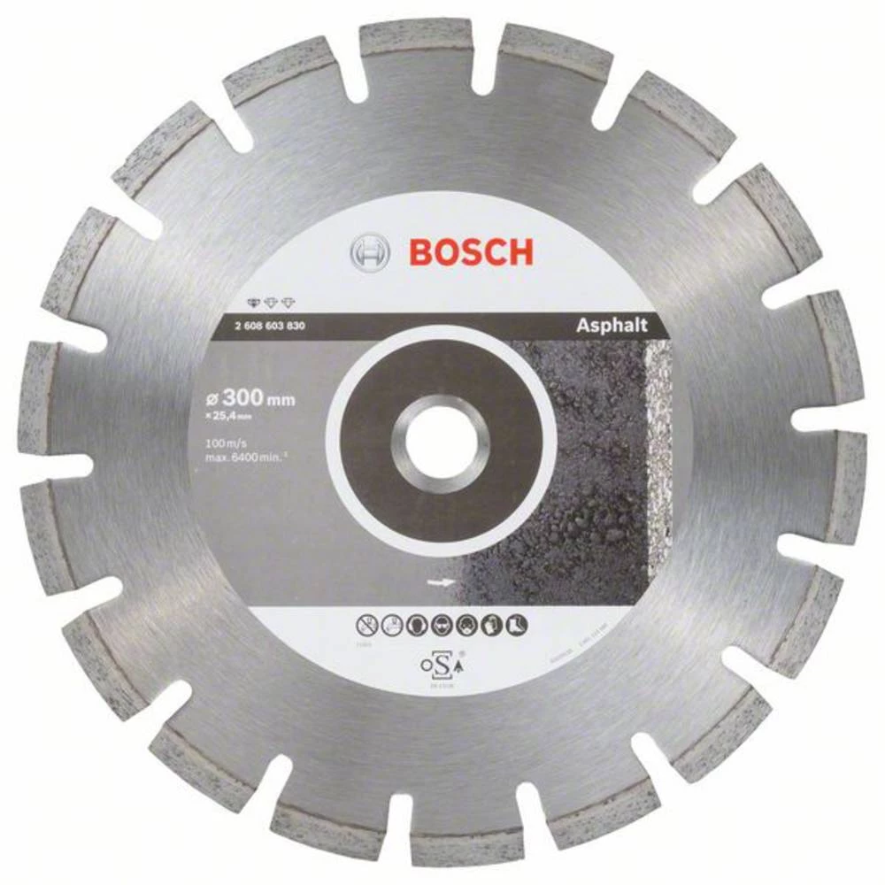 Dijamantni rezni disk standard za asfalt, 300 x 25,40 x 2,8 x 10 mm Bosch Accessories 2608603830 promjer 300 mm 1 ST slika