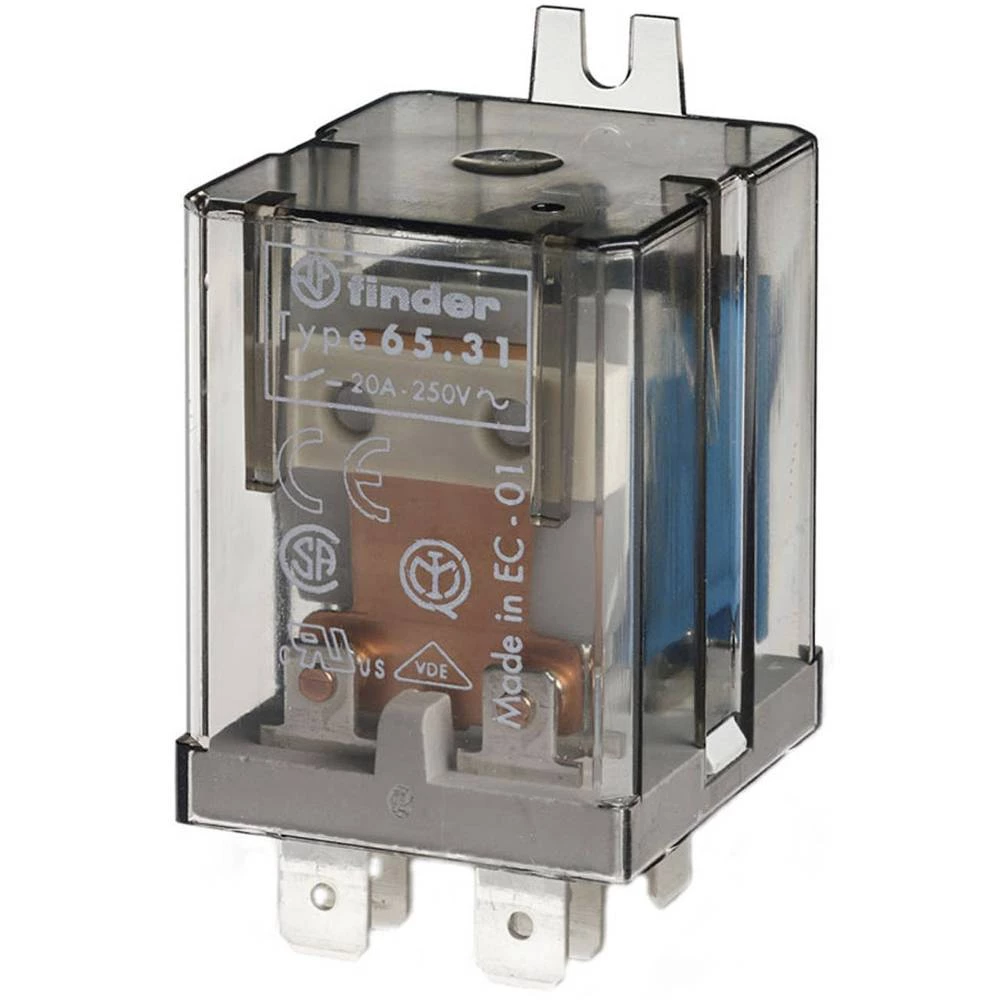 Finder 65.31.9.024.0000 Utični relej 24 V/DC 20 A 1 otvarač, 1 zatvarač 10 ST slika