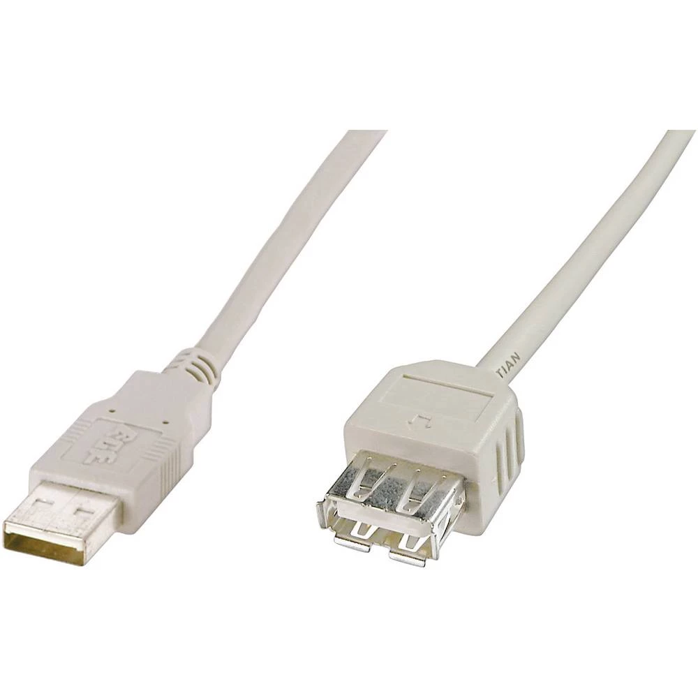 Digitus USB 2.0 Produžetak [1x Muški konektor USB 2.0 tipa A - 1x Ženski konektor USB 2.0 tipa A] 3 m Bež slika