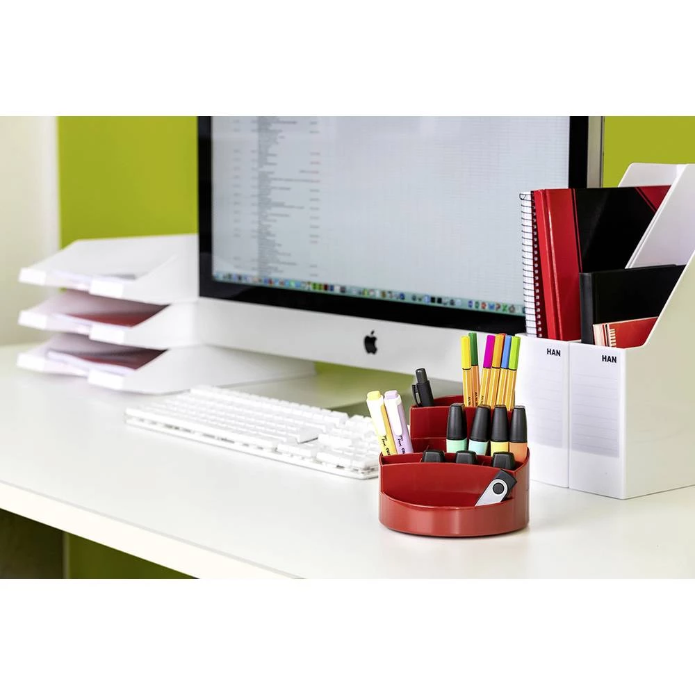 HAN RONDO 17460-17 četkica za olovke crvena Broj pretinaca: 9 slika