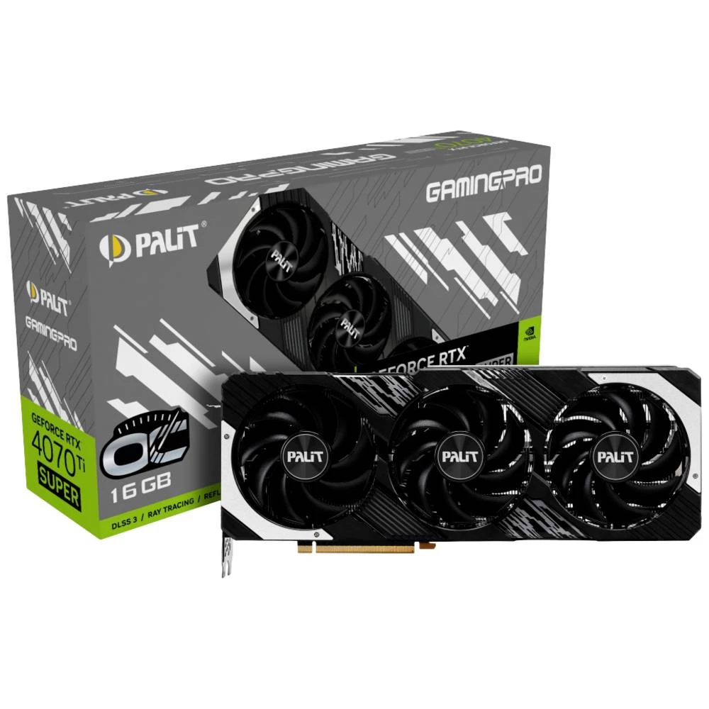 Palit grafička kartica Nvidia GeForce RTX 4070 Ti SUPER GamingPro OC  16 GB GDDR6X-RAM PCIe x16  HDMI™, DisplayPort slika