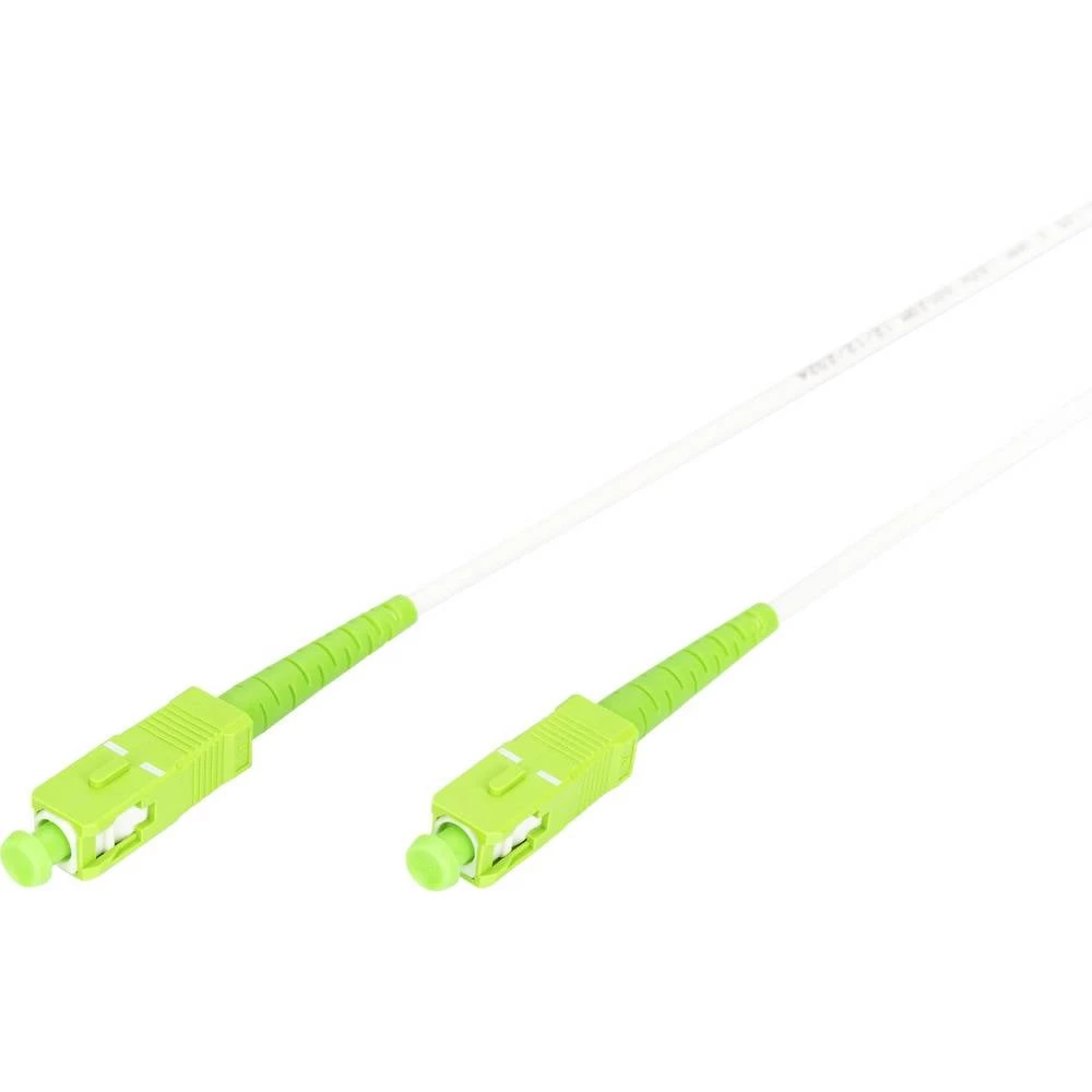 Digitus DK-2922A-10-SCA-SX staklena vlakna svjetlovodi, staklena vlakna priključni kabel 10000 cm bijela, zelena, limeta slika
