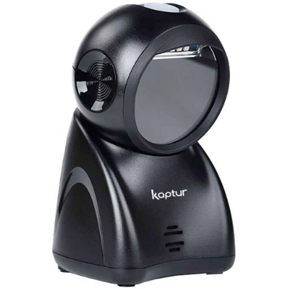 KP1401 bar kod skener ožičeno 1D, 2D laser crna stolna skener (stacionarni) RJ45, USB, RS232 slika