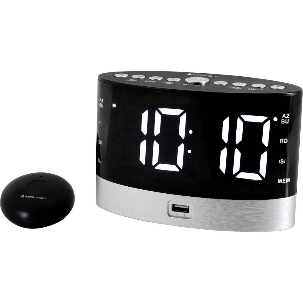 soundmaster UR580SW radio sat ukw ukw, USB funkcija punjenja baterije crna slika