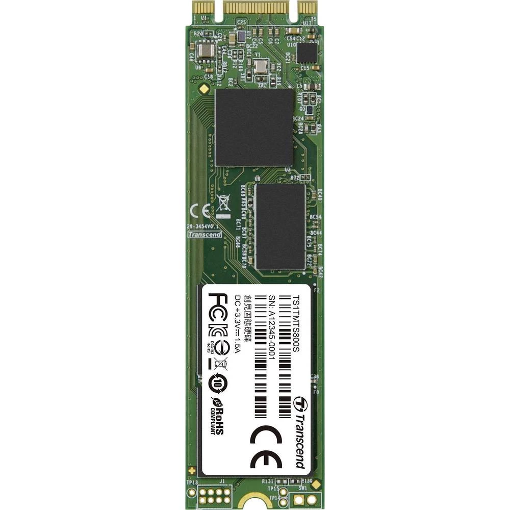 Unutarnji SATA M.2 SSD 2280 1 TB Transcend MTS800S Maloprodaja TS1TMTS800S M.2 slika
