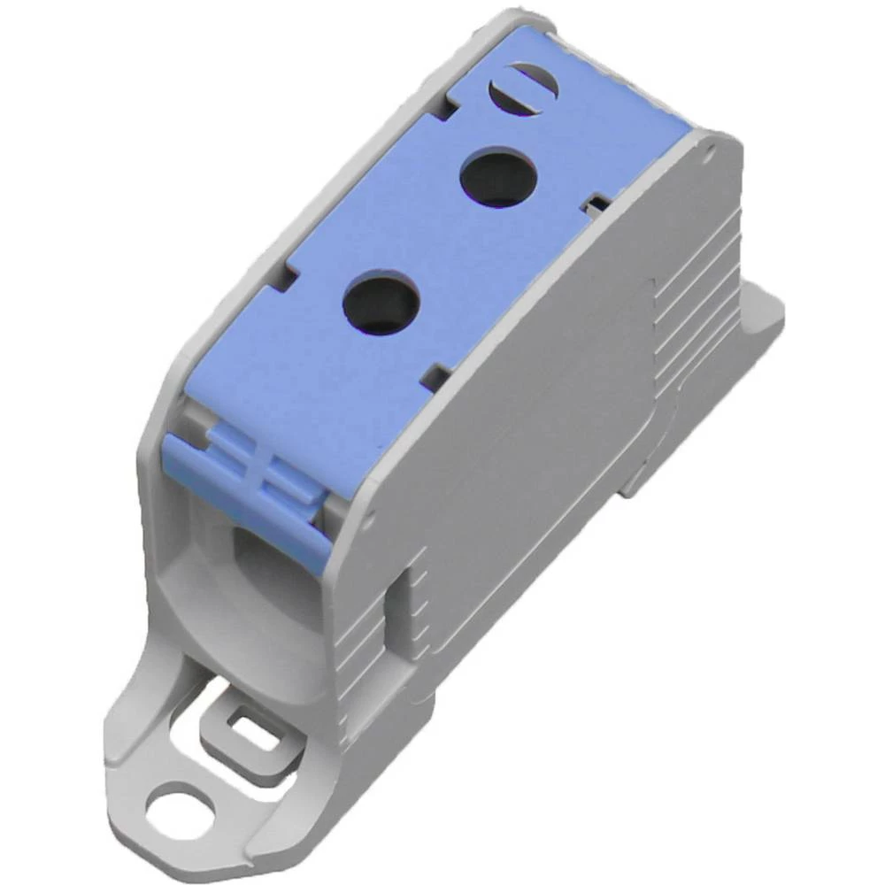 Redna stezaljka PA Svijetlosiva (RAL 7035), Plava boja 1-polni 200 A, 155 A 600 V Vrsta provodnika = N HoraeTec 106306 slika