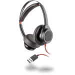 Plantronics Headset Blackwire C7225 binaural USB ANC Telefonske slušalice USB Sa vrpcom Na ušima Crna