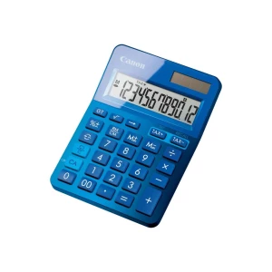 Canon Taschenrechner LS-123K  džepni kalkulator plava (metalik) boja Zaslon (broj mjesta): 12 baterijski pogon, solarno slika