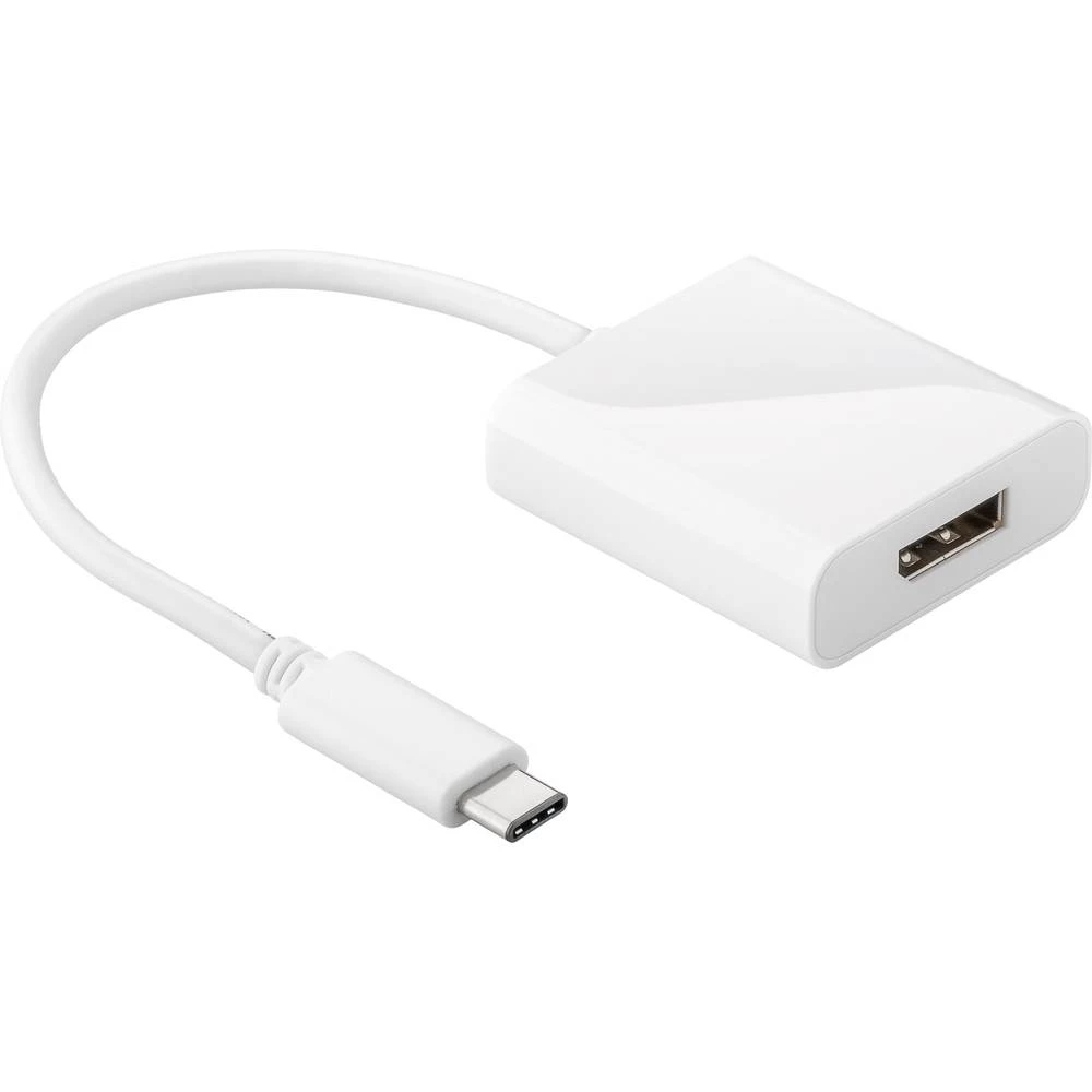 Goobay USB / DisplayPort Adapter [1x Muški konektor USB-C&trade; - 1x Ženski konektor DisplayPort] Bijela slika