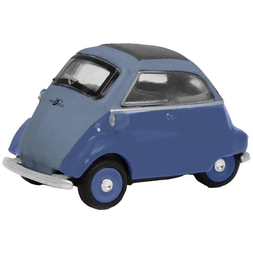 Schuco 452669900 h0 BMW Isetta plava sa sivim mekim krovom slika