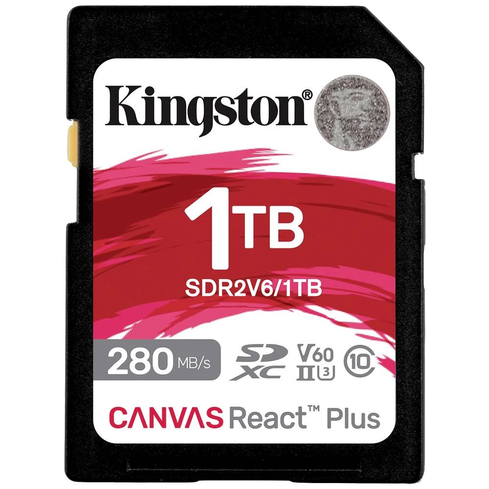 Kingston Canvas React Plus sdxc kartica maloprodaja 1 TB Class 10 UHS-II, v60 Video Speed Class slika