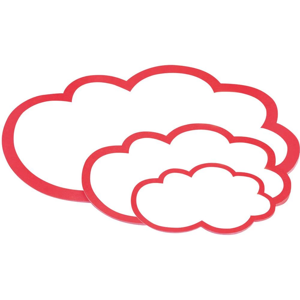 Magnetoplan Kartica za prezentacije 111152003 Bijela, Crvena Oblak 430 mm x 265 mm 20 kom./paket slika