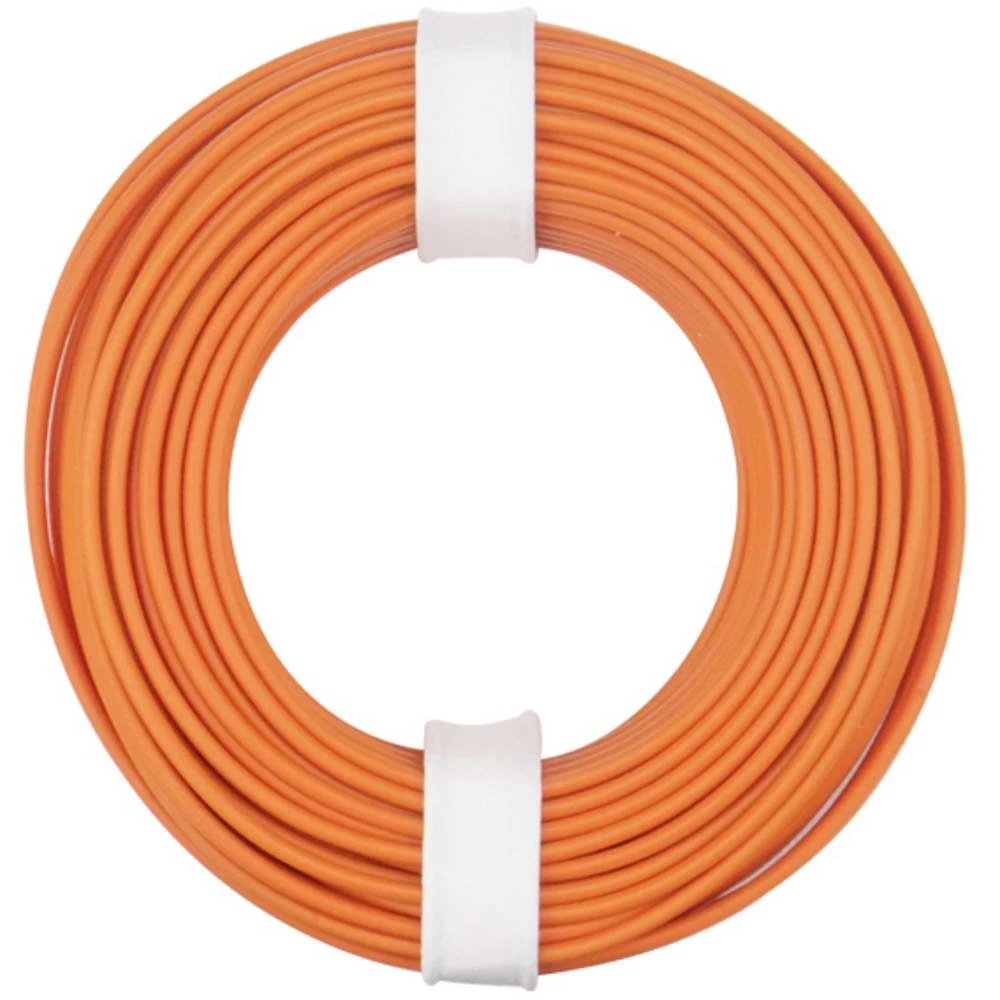 Donau Elektronik 125-017 pletenica  1 x 0.25 mm² narančasta 10 m slika