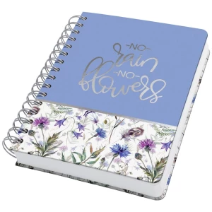 SIGEL spiralna bilježnica Jolie - Misty Meadows - točkasta (točkaste linije) - 120 g/m² - cca A5 - ljubičasta, plava, zelena - tvrdi uvez - 240 stranica - FSC-certificirano Sigel Jolie Misty Meadow... slika