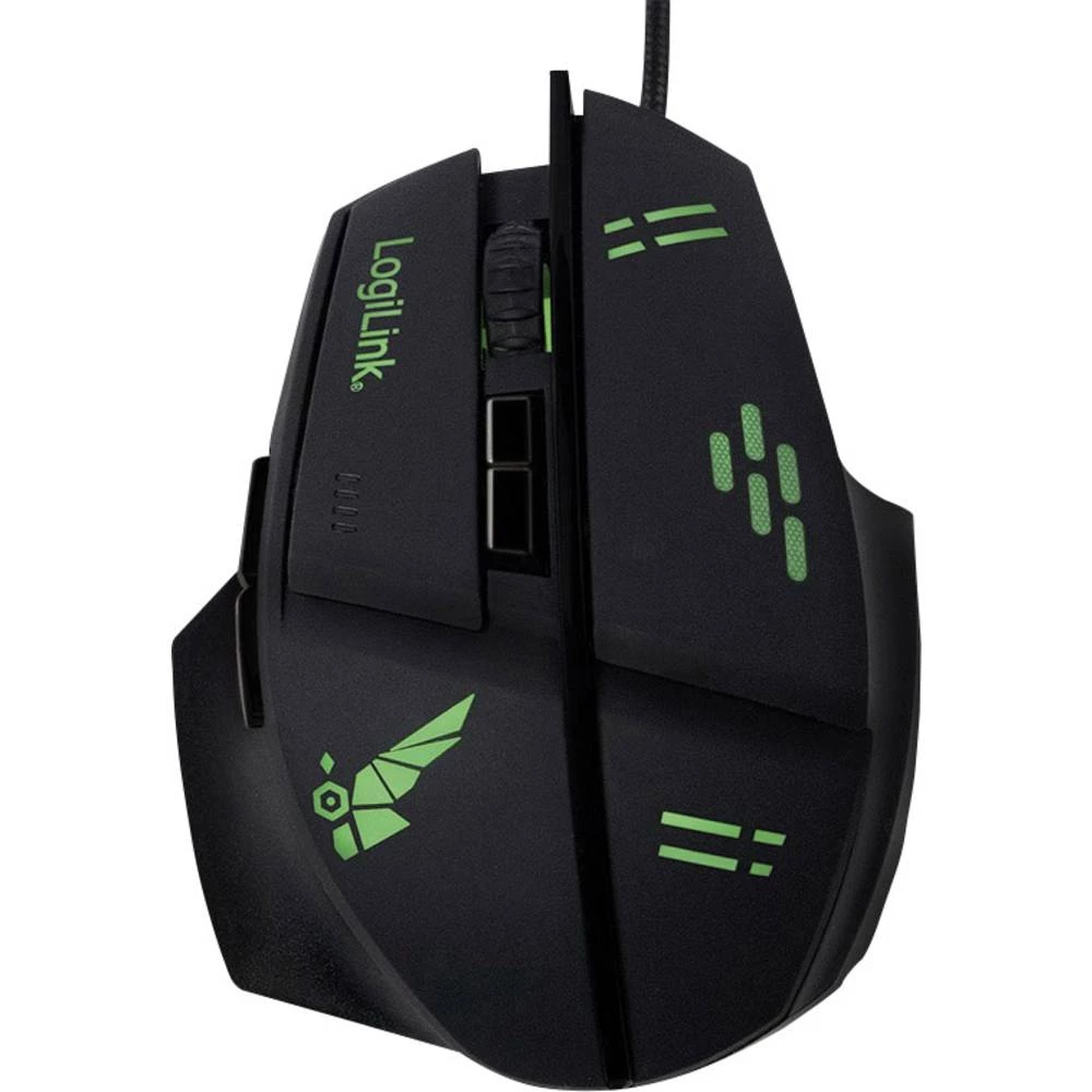 LogiLink ID0157 USB gaming miš Optički Osvjetljen Crna slika