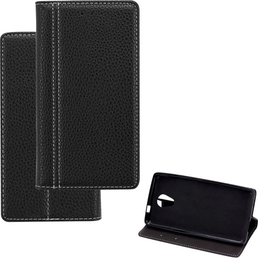 Perlecom Knjižica Pogodno za: Wiko Robby Crna slika