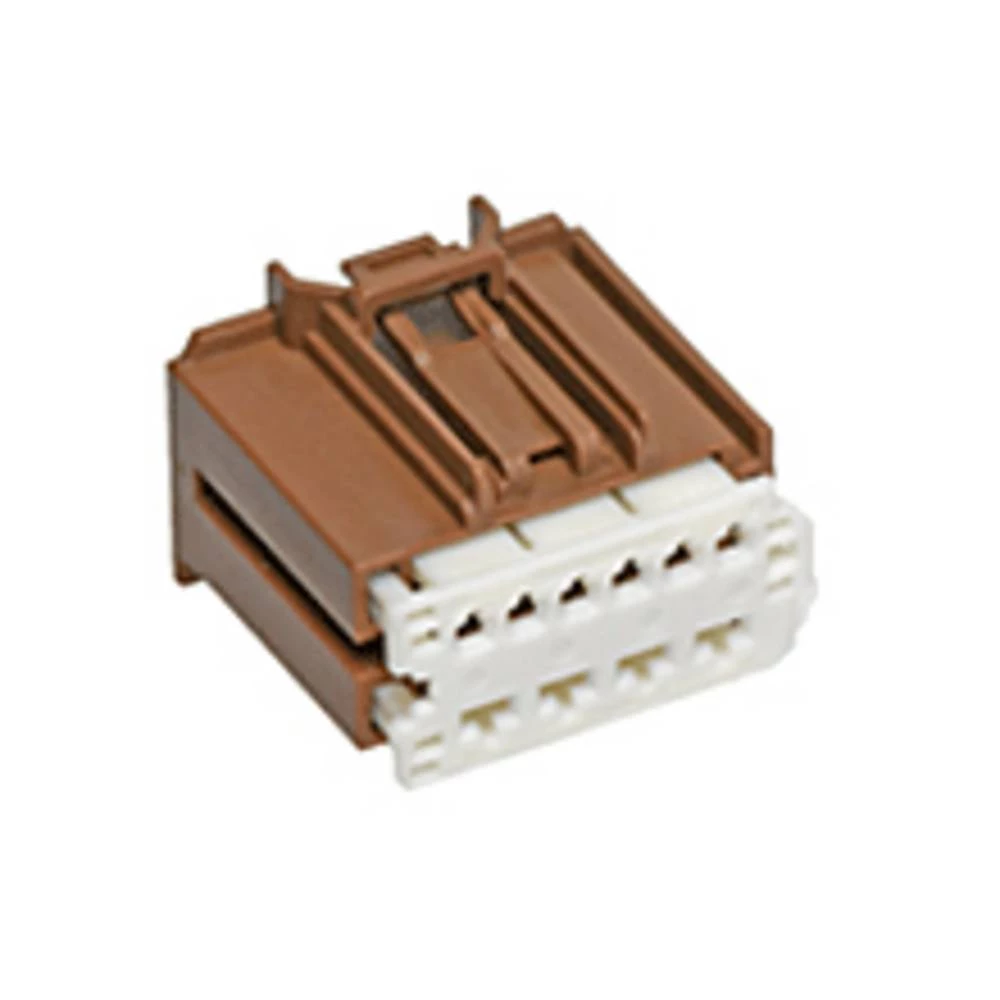 Molex kućište kabelske utičnice  Ukupan broj polova 14 Raster: 2.54 mm, 5.25 mm 349690142 1 St. Carton Molex 349690142 Stac64 Hybrid Receptacle Assembly, 14 Circuit, Brown, Polarization C slika