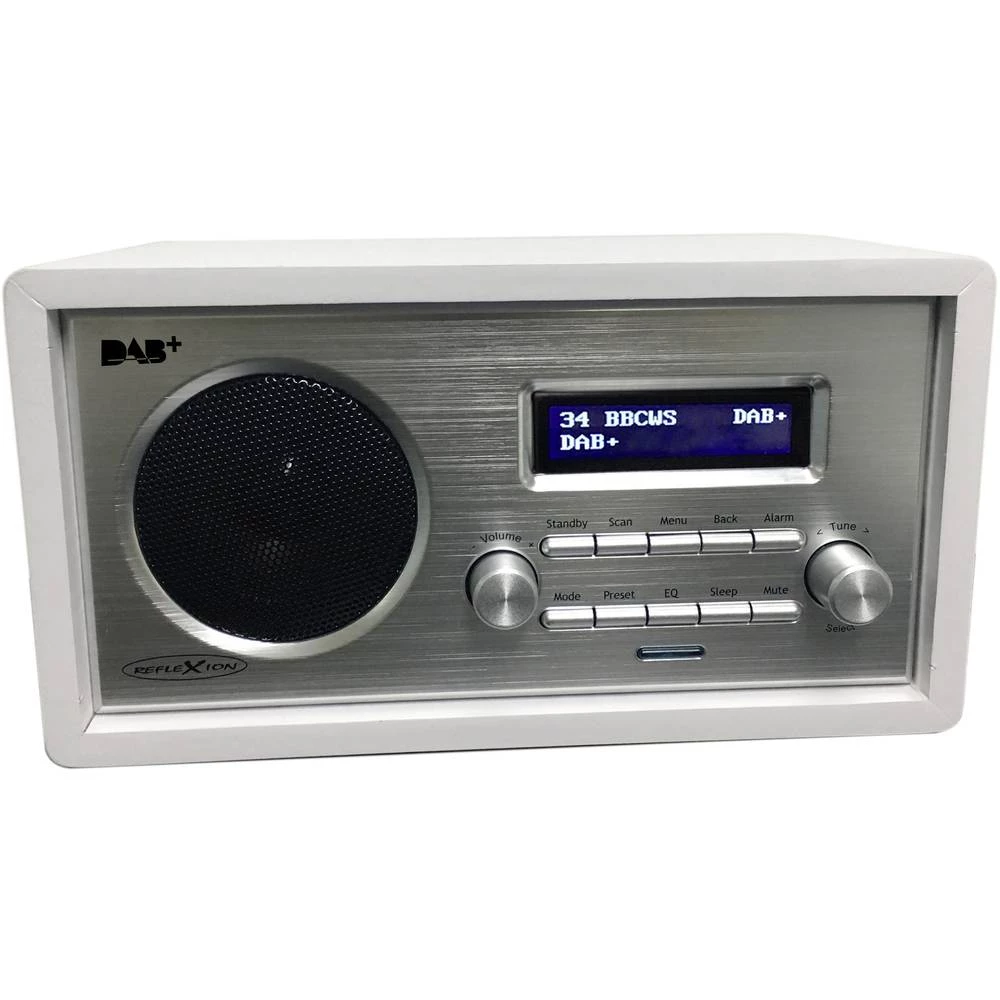 DAB+ (1012) Stolni radio Reflexion HRA1255DAB AUX, UKW Bijela slika