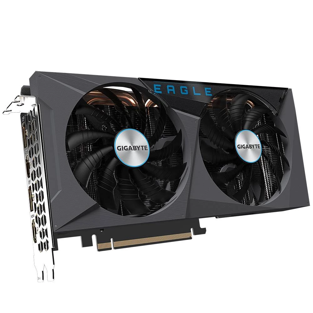 Gigabyte GeForce RTX 3060 Ti EAGLE OC 8G (rev. 2.0), GeForce RTX 3060 Ti, 8 GB, GDDR6, 256 bit, 7680 x 4320 piksela, PCI Express x16 4.0 Gigabyte grafička kartica  RTX 3060 Ti  8 GB    PCIe 4.0 x16 slika