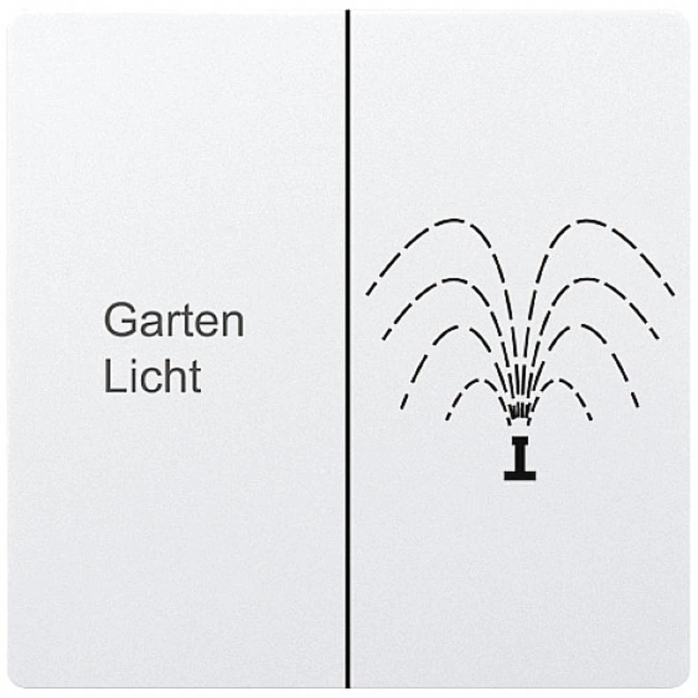 Dvostruka klackalica za bežični gumb E-Design čisto bijela sjajna DW-F4T65-wg- Eltako radijski dupli prekidač slika